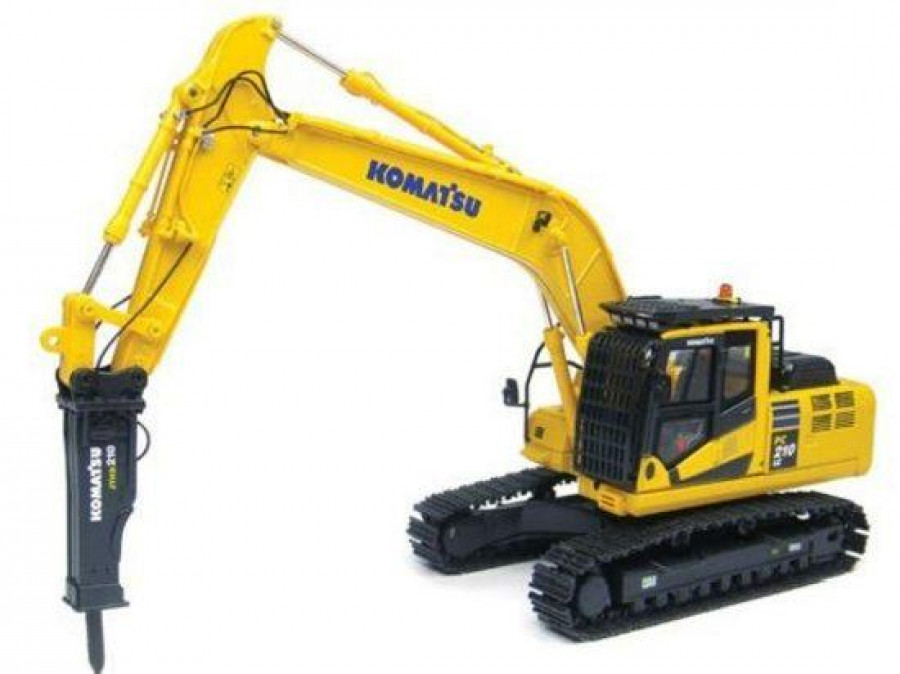 Гусеничный экскаватор KOMATSU PC-220-8 с гидромолотом