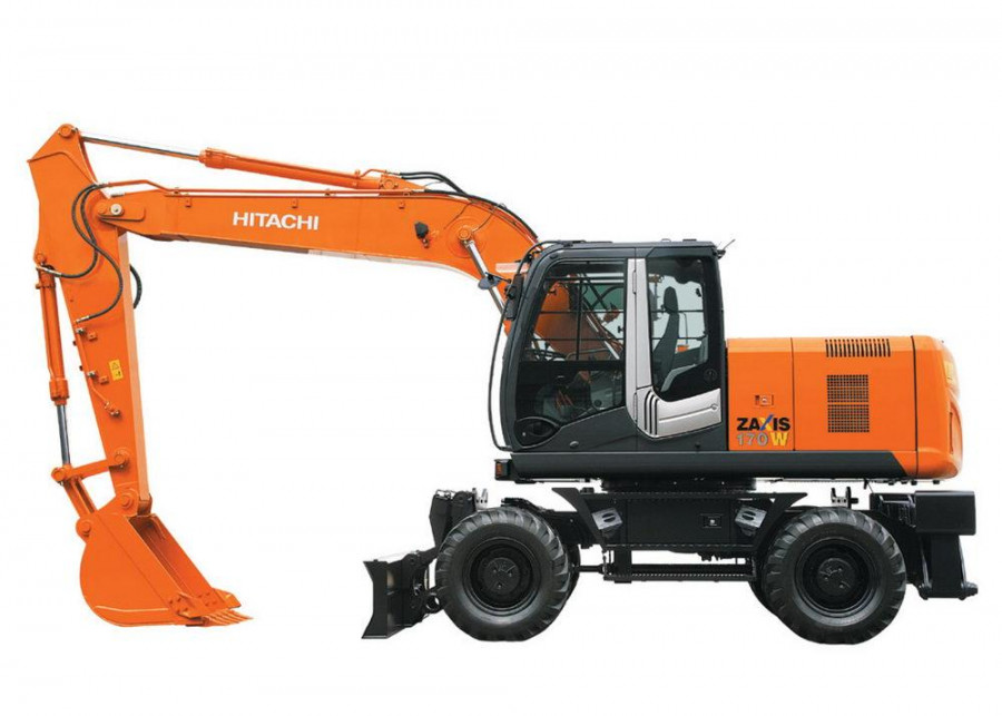 Колесный экскаватор HITACHI zx180w - узкий ковш
